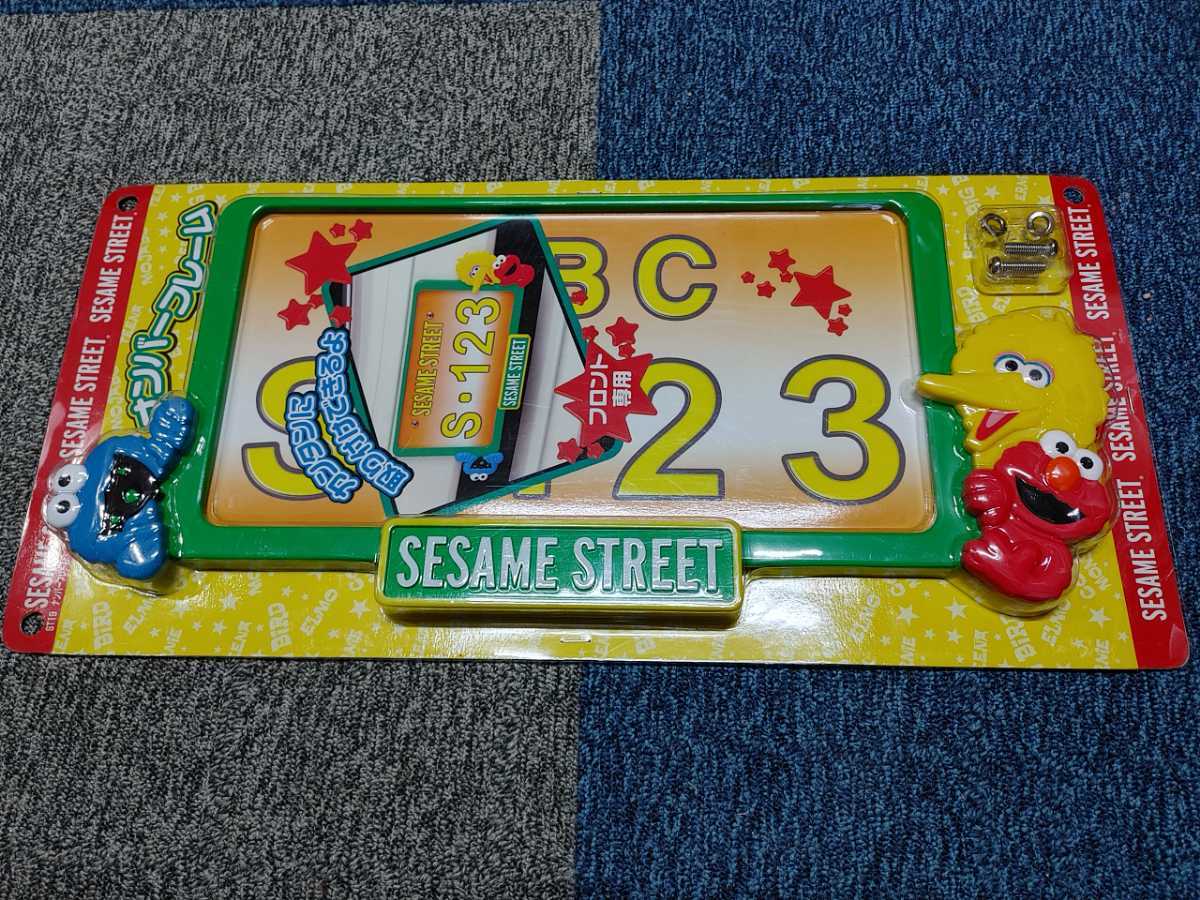 【ナンバーフレーム】セサミストリート（SESAME STREET）1枚（新品）_画像1