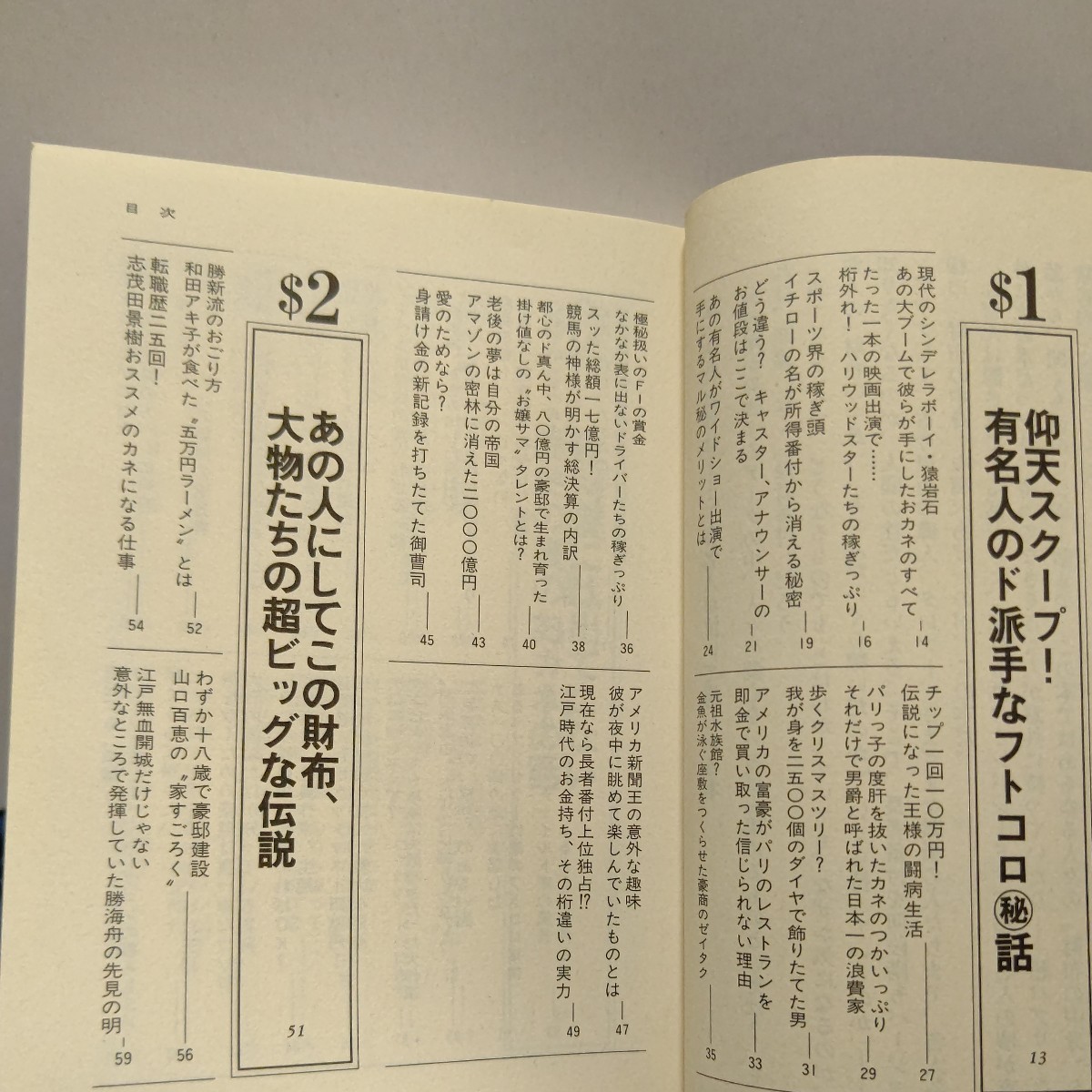 美品 気になるアノ人の〈財布の中身〉歴史上の偉人から芸能人、スチュワーデスまで　古今東西有名人のマル秘フトコロ事情をバラす罪な一冊