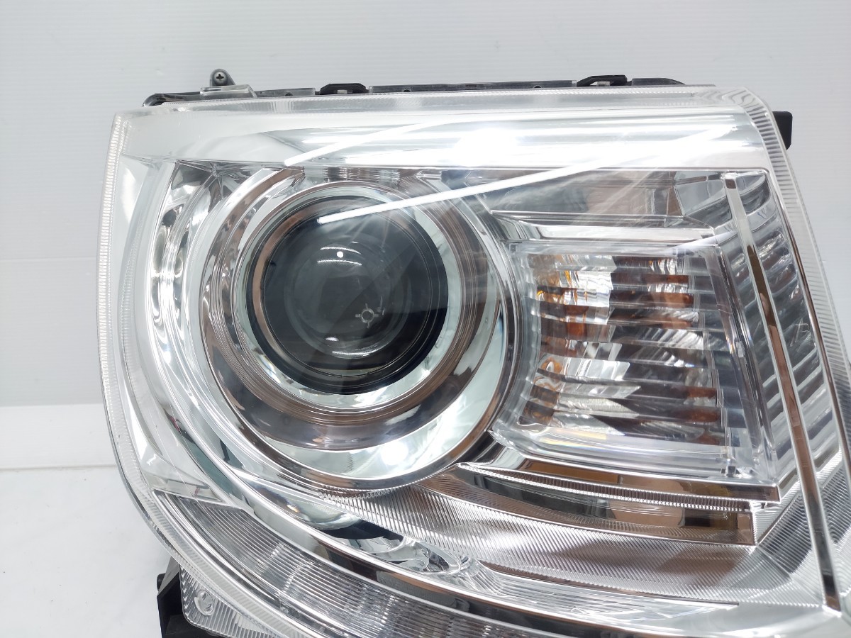 バルブバラスト付 MF33S MRワゴン MG33S モコ 右 ヘッドライト 運転席側 HID LED 点灯確認済 W1456 レンズ ランプ B2 BK委_画像4
