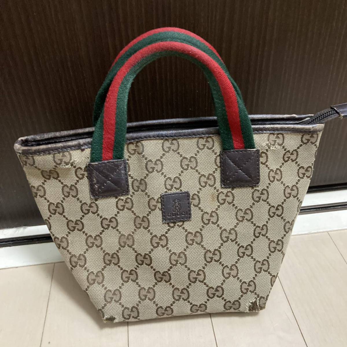 GUCCI グッチ GGキャンバス シェリーライン ハンドバッグ トートバッグ ショルダーバッグ レディース ブランド 人気 ファッション