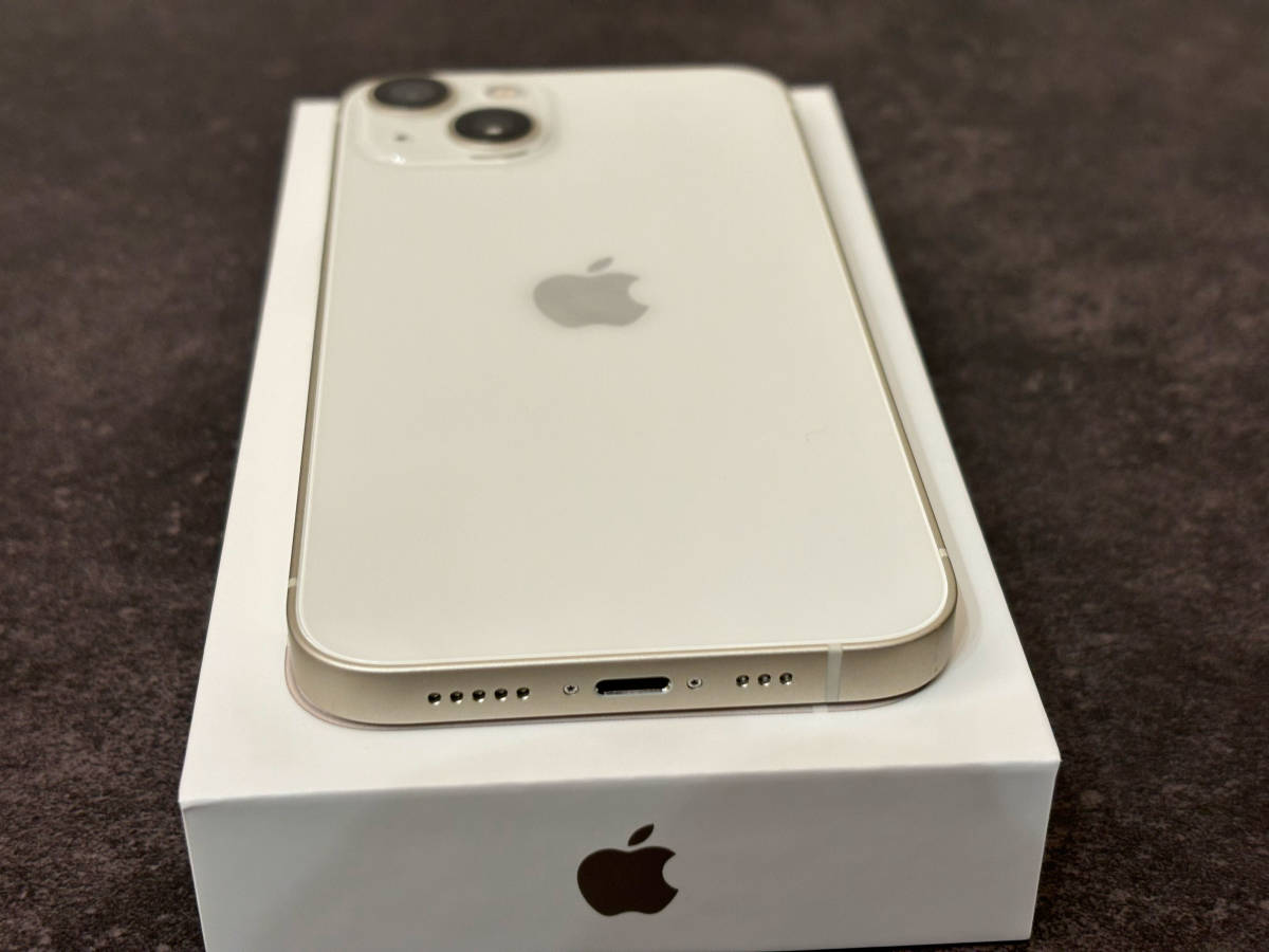 新品同様】iPhone 13 128GB スターライト SIMフリー ガラスフィルム