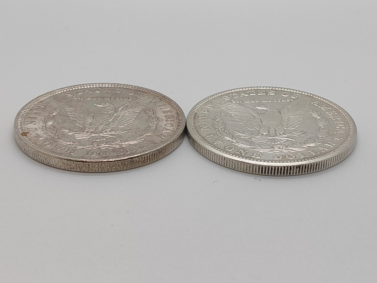 モルガンダラー 1ドル銀貨 海外 外国 銀貨 アメリカ 現状品 1921年 2枚