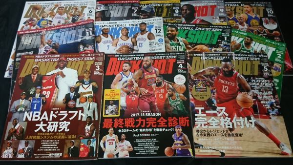 [ Dunk Shute (DUNK SHOT) 2017 year 6 month ~2018 year 5 month 12 pcs. set ] Bick poster 11 sheets (L*je-mz/ka Lee other )+NBA pre - off name .