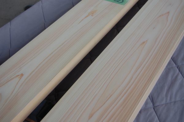 桧 ヒノキ（東農檜） 2本で7300円 角材 材木 木材 新品