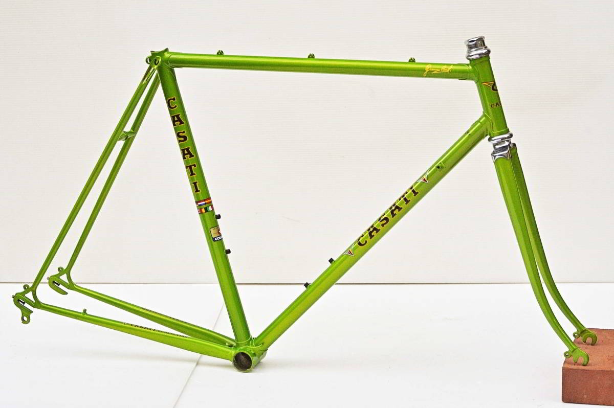 CASATI Perfection カサチイ・700C ロード フレーム 560 '70年代 Columbus SL？パイプ 緑 新品の画像1