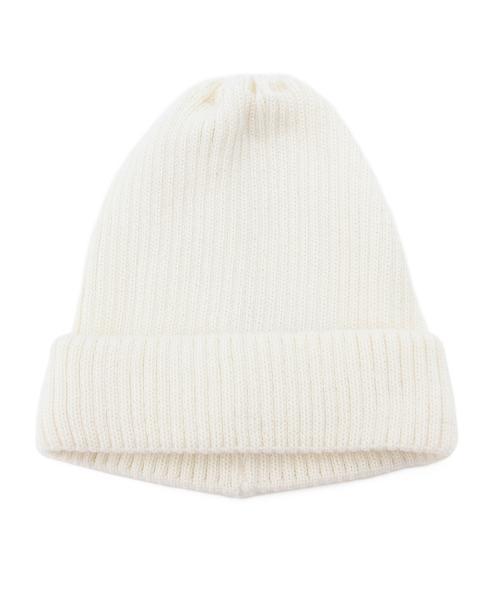 【新品】 grillo & c グリーロ / リブ ニットキャップ / イタリア製 ホワイト_画像2
