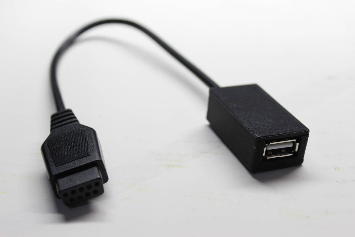 『自作キット』MSX USBマウス変換器キット_完成イメージ（※ケースは別売+1,000円）