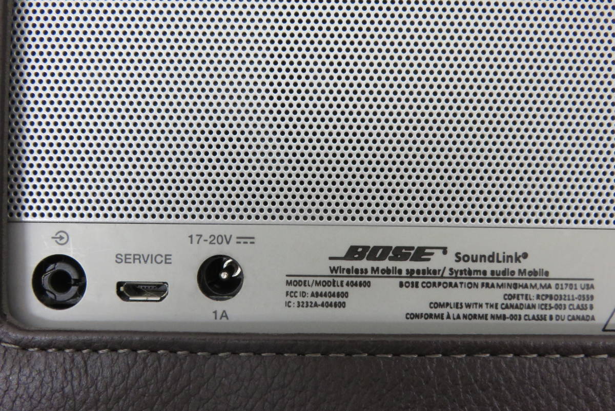 14850 小510-512　BOSE　Sound Link　ボーズ　サウンドリンク　本体　ポータブル　Bluetoothスピーカー　オーディオ機器　中古品　ヤ80_画像7
