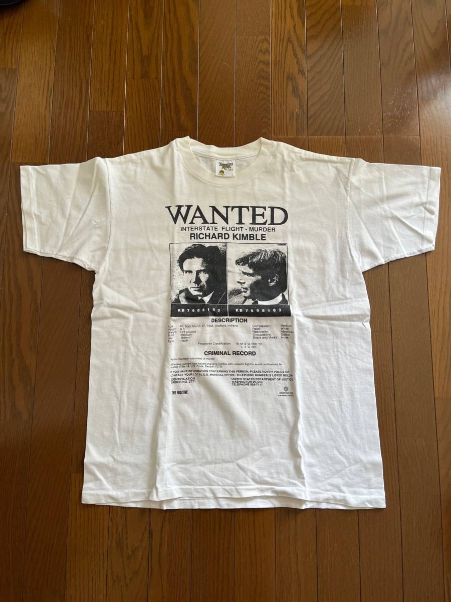 運賃込み】映画 古着 Tシャツ 逃亡者 THE FUGITIVE サイズL -