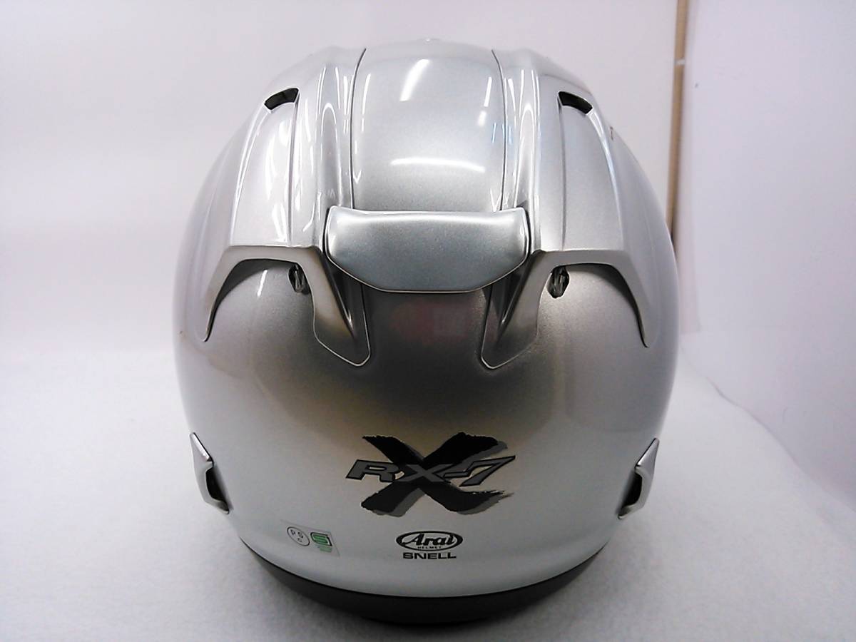 程度上 Arai アライ RX-7X ALUMINA SILVER アルミナシルバー XL 程度上 Arai アライ RX-7X ALUMINA SILVER アルミナシルバー XL