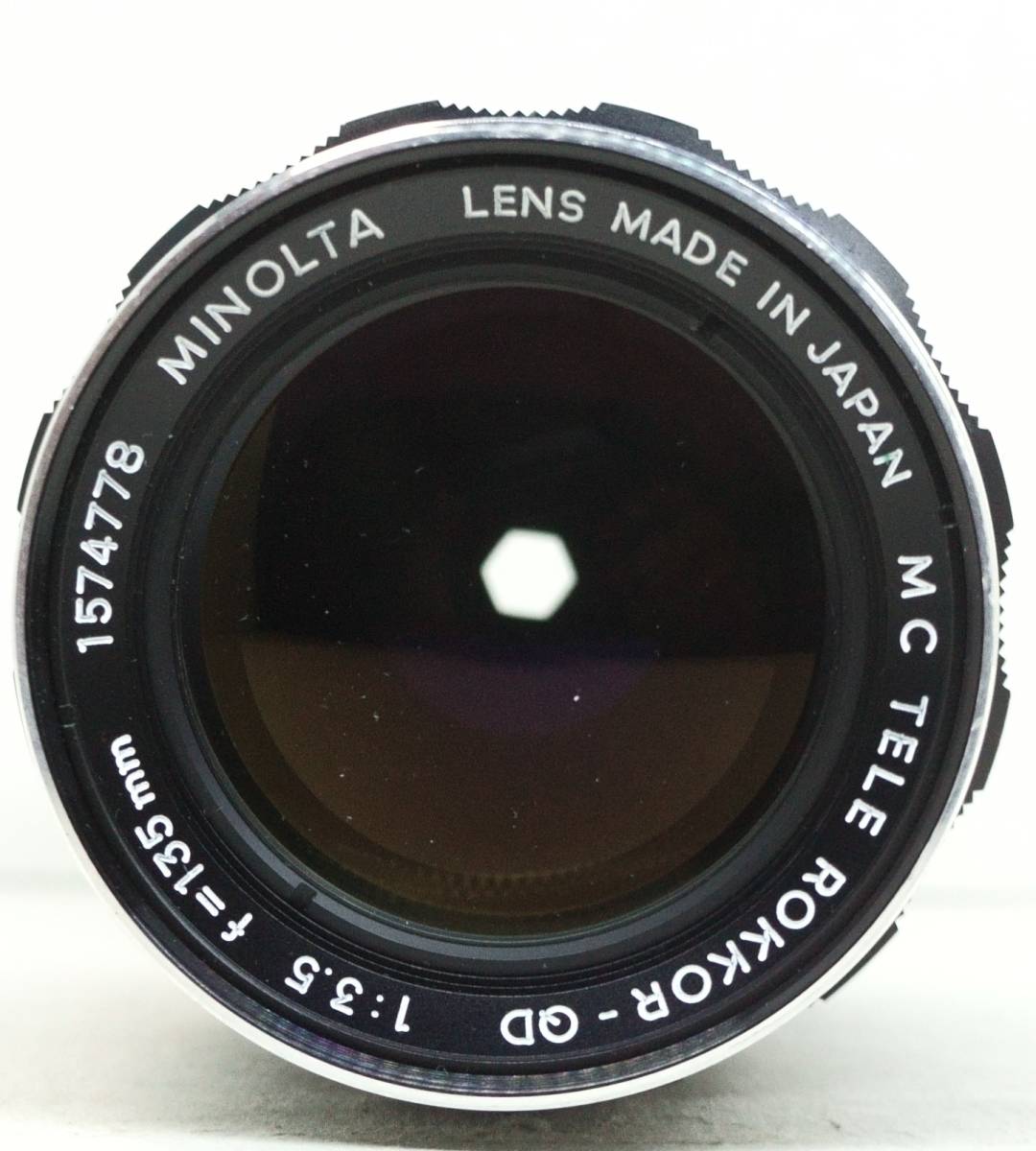 ~実写確認済~ ☆実用良品・人気の中望遠単焦点レンズ☆　ミノルタMDマウント用　MINOLTA MC TEL ROKKOR-QD f=135mm F3.5 (H1468)