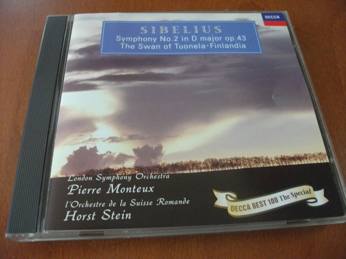【CD】モントゥー & ホルスト・シュタイン シベリウス / 交響曲 第2番 、「トゥオネラの白鳥」、「フィンランディア」 (Decca 1959-1980)_画像1