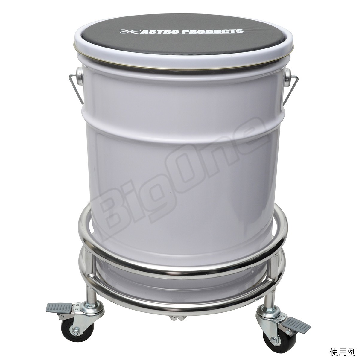  stainless steel 285mm storage pail can stopper attaching caster push car tool carry cart 28.5cm chair seat creeper oil fuel medicines can for 