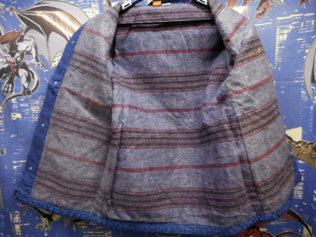  Vintage USA made BIG BEN Denim coverall size 36 jacket reverse side blanket 