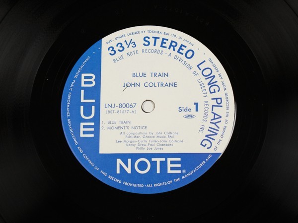 ◇ジョン・コルトレーン John Coltrane/ブルー・トレイン Blue Train/国内盤LP、LNJ-80067 #I04YK1_画像3