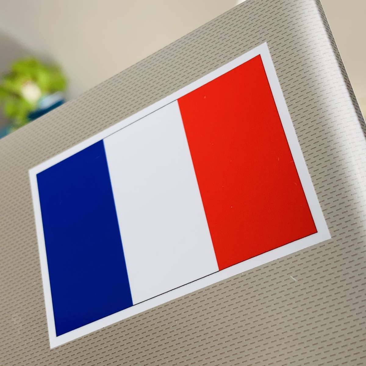 #_ France national flag sticker S size 5x7.5cm 2 pieces set #France Flag sticker tricolor immediately buying water-proof seal Kangoo Lutecia .EU