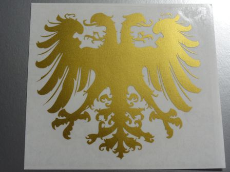 ∇双頭の鷲 神聖ローマ帝国紋章ステッカー10cmサイズ☆色選択可能！ ヨーロッパ 鷲の紋章 ヘタリア EU_画像2