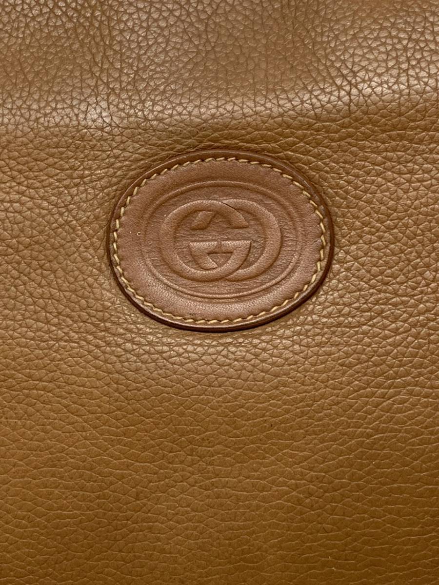  Gucci GUCCI ручная сумочка клатч таблица обратная сторона кожа 004.112.0275 Camel 12 часов в течение отправка 