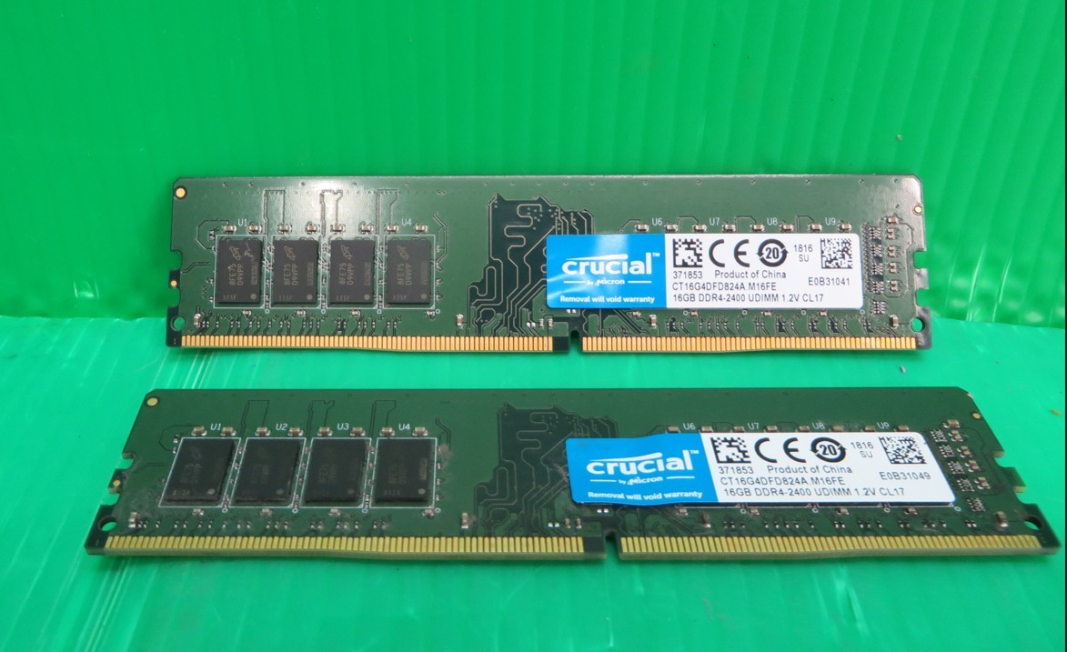 PC-1605 送料無料 Crucial 16GB×2 CT16G4DFD824A M16FE/ DDR4-2400