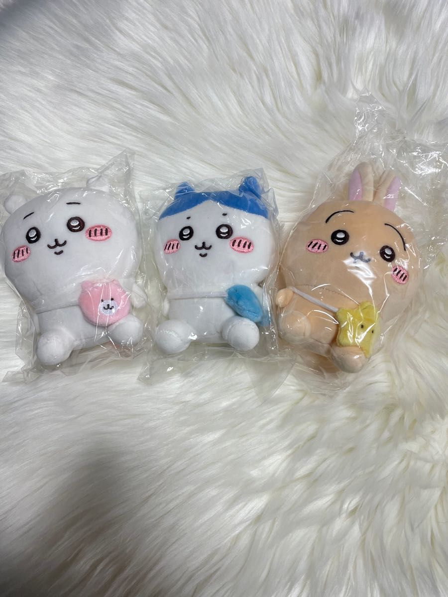 ちいかわ お出かけ楽しみ お座りミニぬいぐるみ3体セット｜Yahoo 