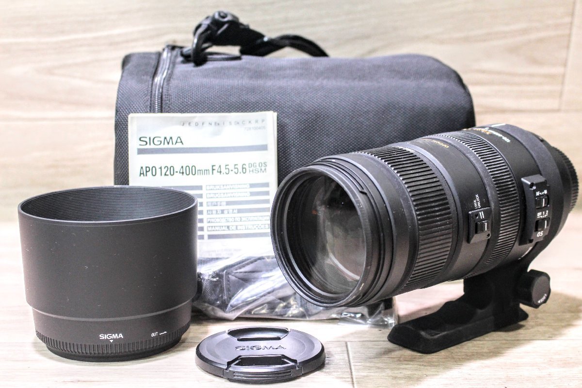 １年保証 美品 SIGMA APO 120-400mm F4.5-5.6 DG OS HSM ニコン-