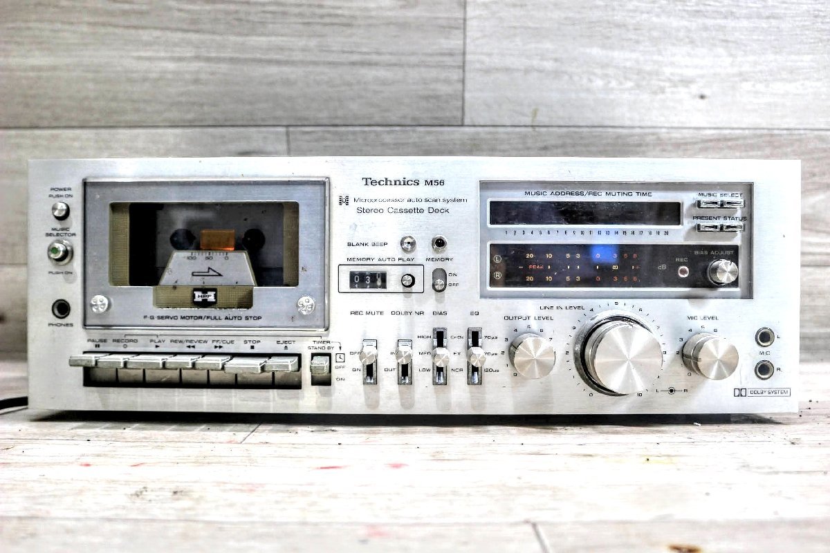 Yahoo!オークション - 動作品 Technics カセットデッキ RS-M56 Yahoo!オークション - 動作品 Technics カセットデッキ RS-M56