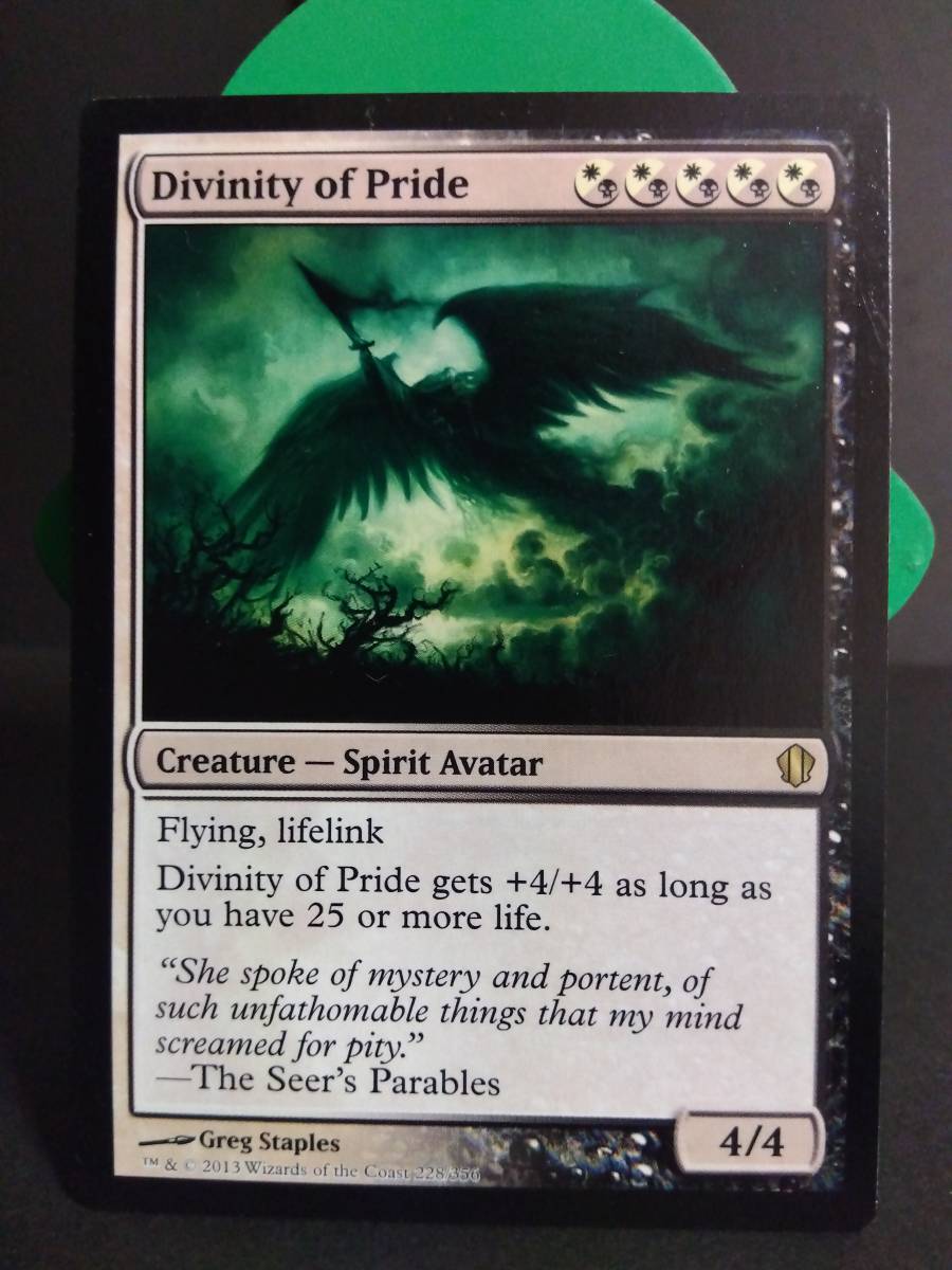 即決　英語版　名誉の御身　Divinity of Pride　金　MTG　マジック：ザ・ギャザリング　レア　まとめて取引歓迎です_画像1