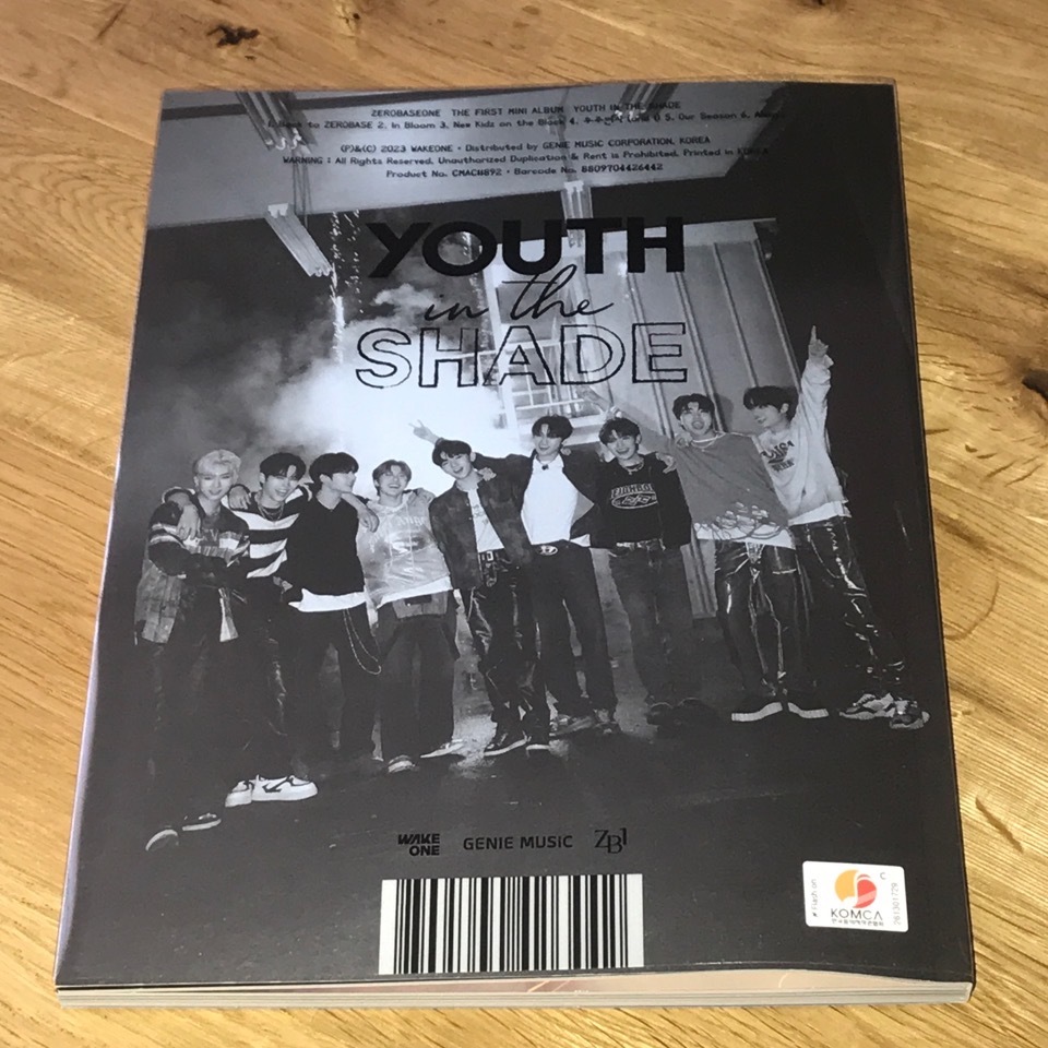 ZEROBASEONE(ZB1)◎韓国1stミニアルバム「YOUTH IN THE SHADE」YOUTH ver.◎直筆サイン_画像8