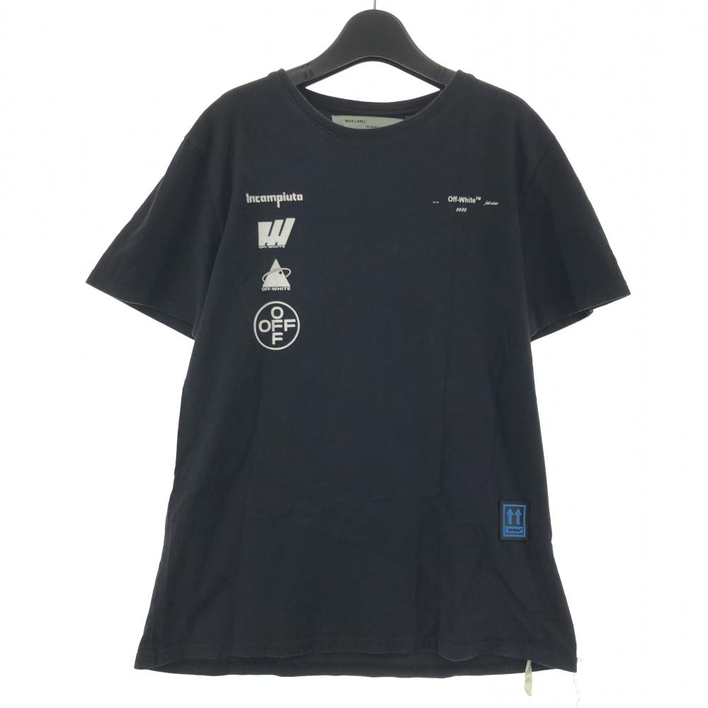 【中古】OFF-WHITE 自由の女神 Tシャツ サイズM ブラック オフホワイト[240017582478]