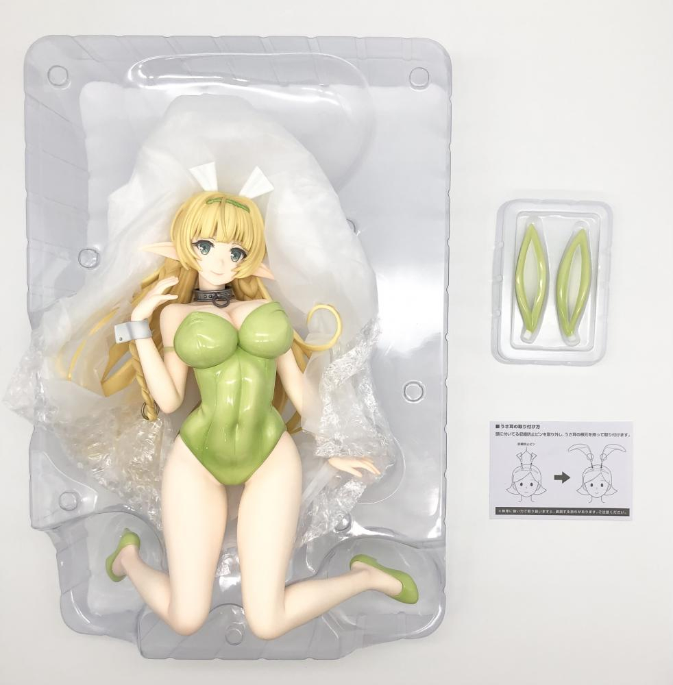 【中古】開封 FREEing フリーイング 異世界魔王と召喚少女の奴隷魔術 B-STYLE 1/4 シェラ・L・グリーンウッド 生足バニーVer._画像3