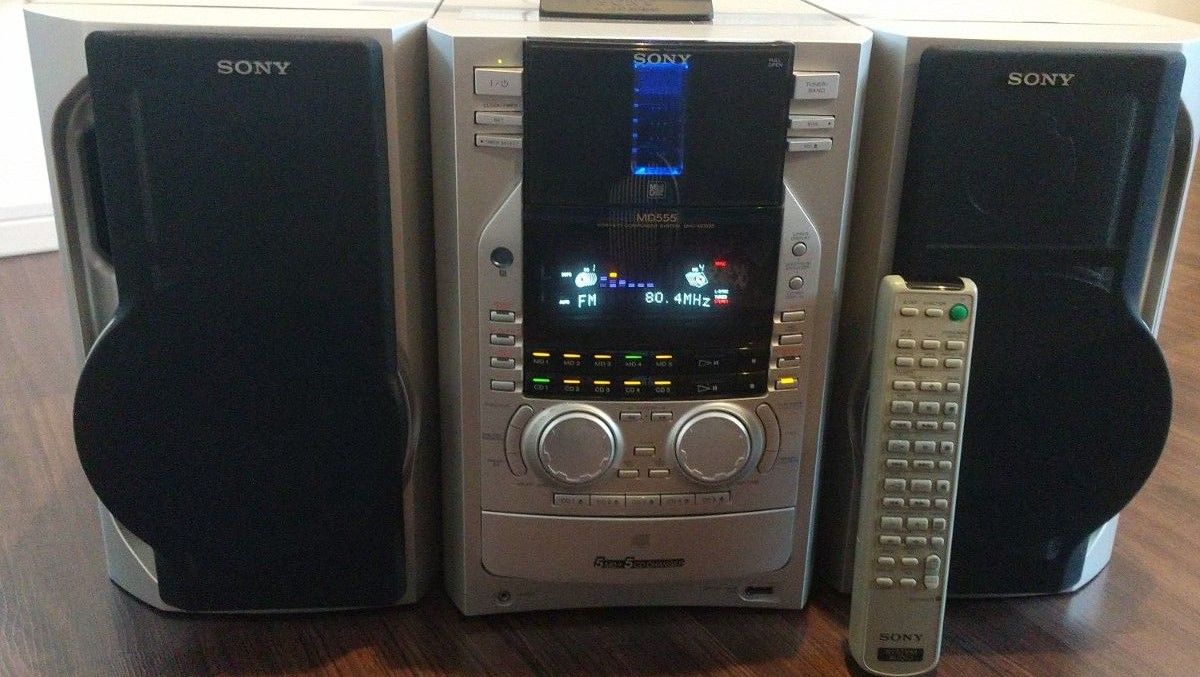 ジャンク品」SONY MDCDラジオ システムコンポ MD555リモコン付き Yahoo