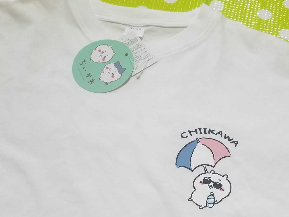 送料無料 新品 ちいかわ メンズ 半袖 Tシャツ なつだね M サイズ うさぎ ハチワレ トップス サングラス ナガノ アベイル 夏だね 白 スイカ_画像2