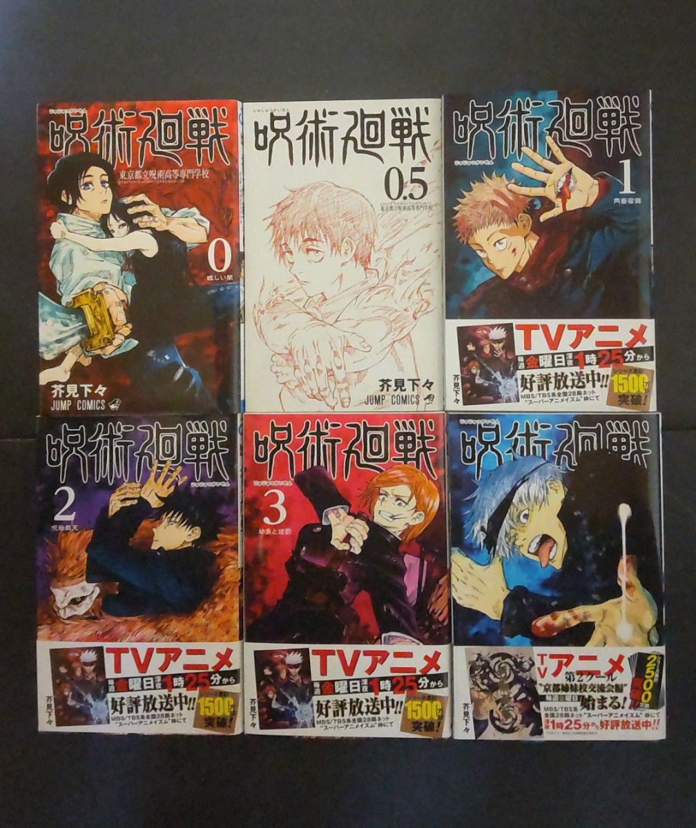 初版 呪術廻戦 1〜24巻 0巻 ファンブック 小説1冊 0.5巻 全巻セット-