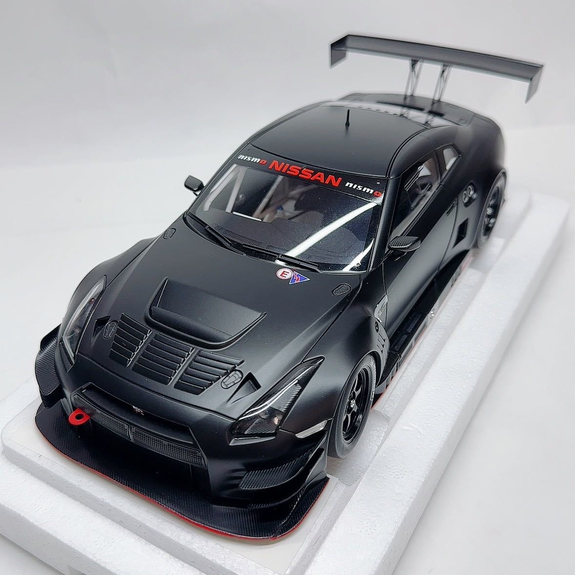 美品】 (MATT GT3 NISMO GT-R NISSAN 81580 【K1】1/18 BLACK) オート