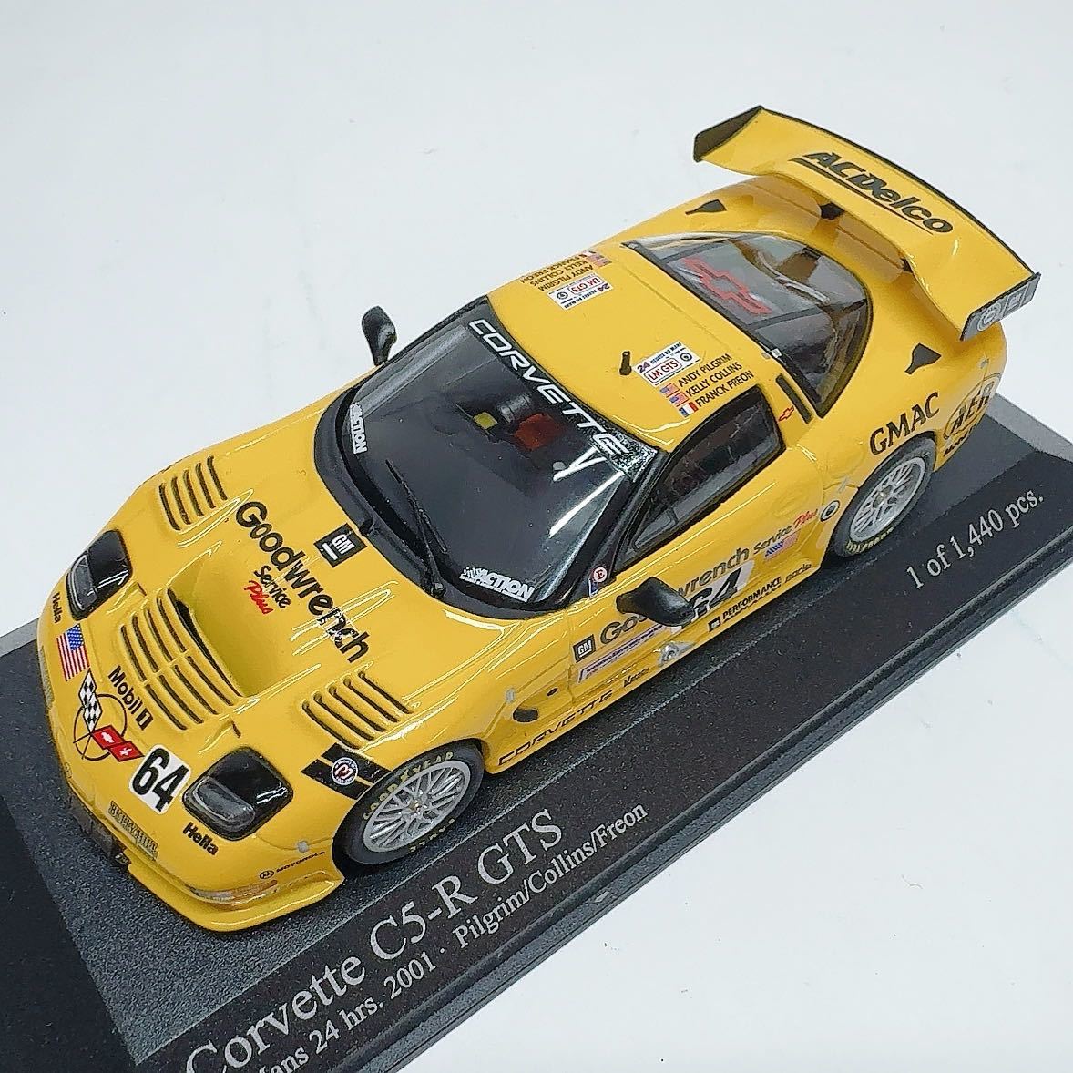 【K1】1/43 ACTION AC4 011464 Chevrolet Corvette C5R Le Mans 24 hrs. 2001 Pilgrim/Collins/Freon ルマン_画像1