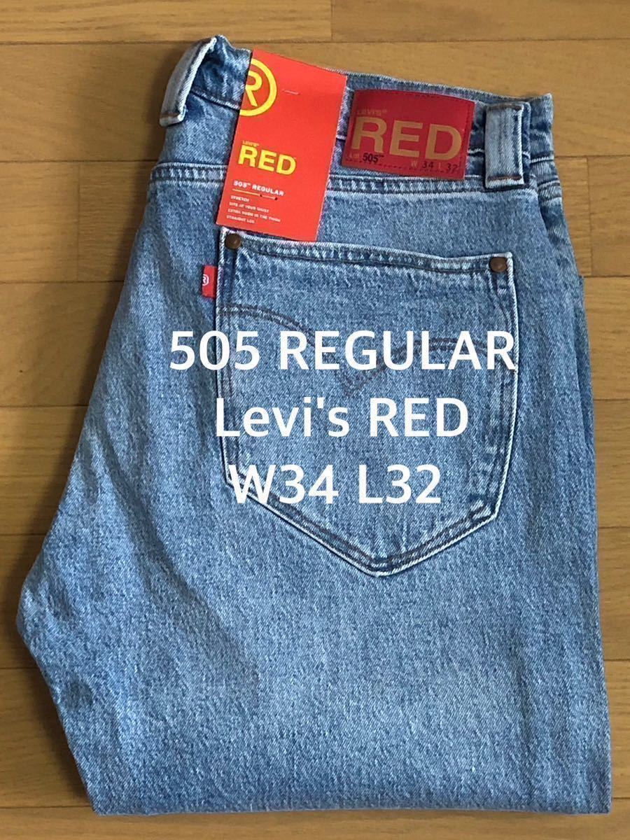 W34 Levi's RED 505 REGULAR BACKWATER BLUE W34 L32