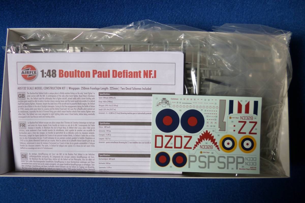 AIR FIX　1/48 BOULTON PAULDEFINT NF.1&MK.1 「2個セット未開封新品」（箱はこすれ、退色あり）「日本国内送料無料」_画像4