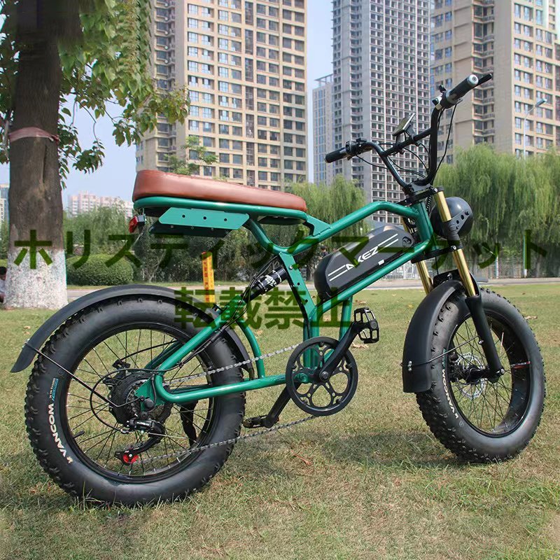  new product 20x4.0 -inch retro electromotive bicycle 48v 500w 13Ah 40-60km lithium battery motocross Q0170
