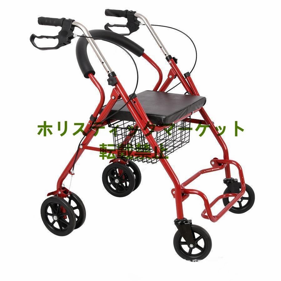 新入荷 軽量 折りたたみ 手押し車 歩行器 高齢者 屋外 老人 家庭 買い物散歩コンパクト小型ノーパンク介助持ち運び買い物カート Q0395