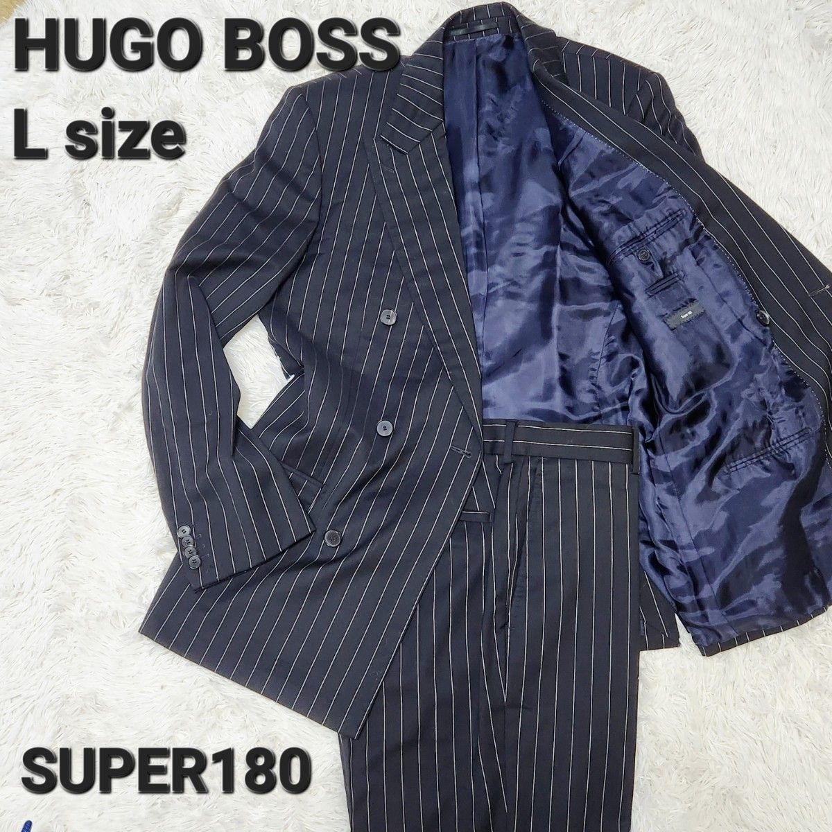 HUGO BOSS ヒューゴボス ダブルスーツ SUPER180 セットアップ