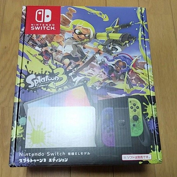 未使用】Nintendo Switch スプラトゥーン3エディション本体画面以外の