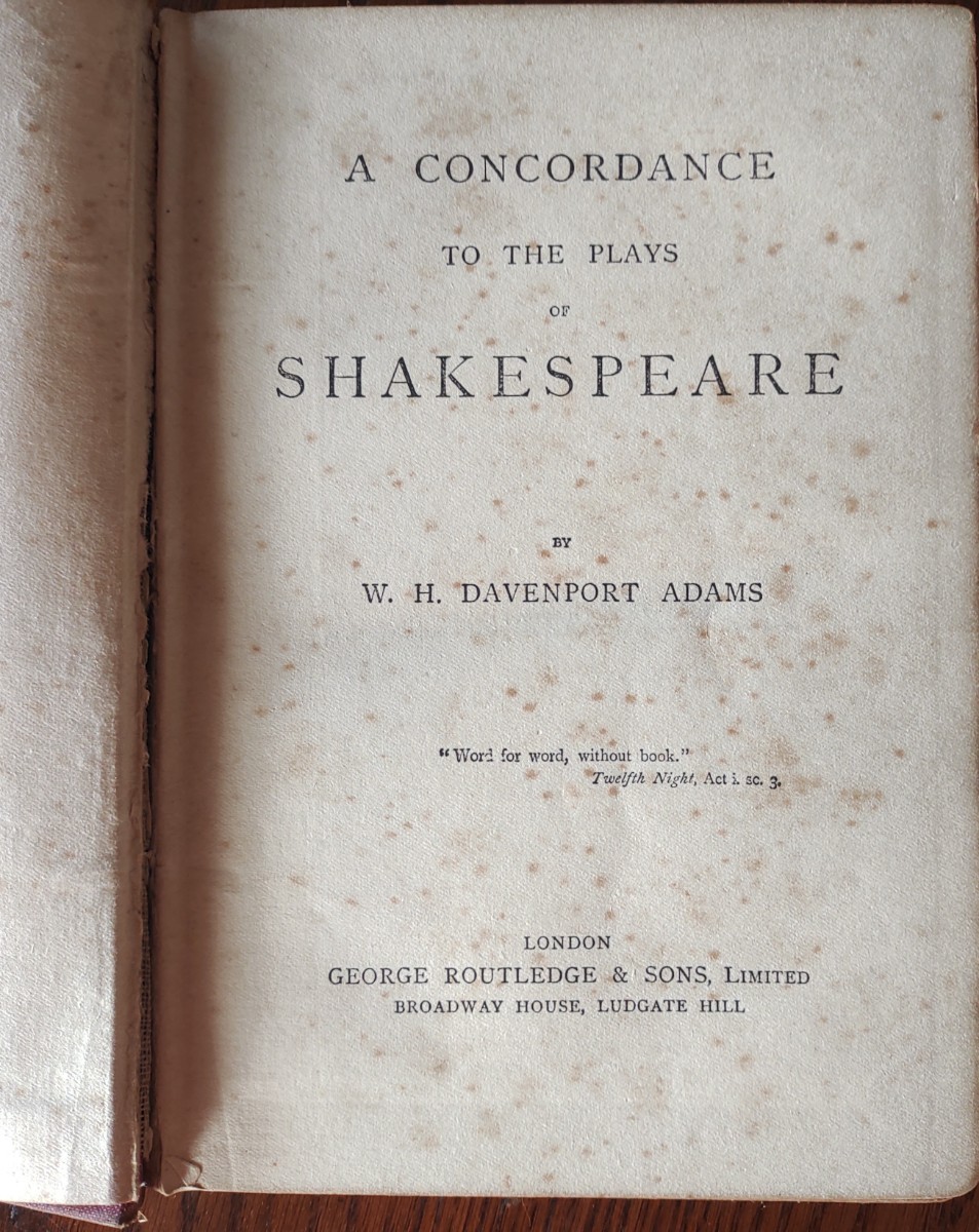 A CONCORDANCE TO THE PLAYS OF SHAKESPEAR, ADAMSの画像1
