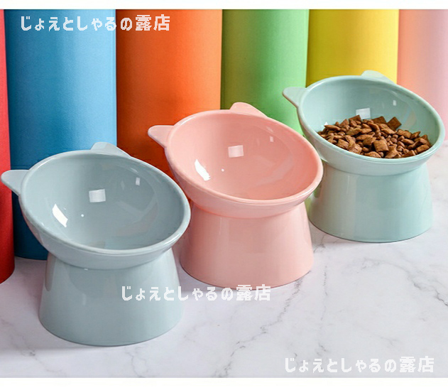 【ピンク+青+緑】大容量 猫犬 フードボウル ペット食器 おやつ餌入れ水やり餌皿_画像9