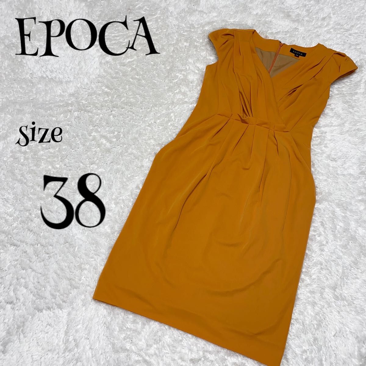 EPOCA エポカ ☆ カシュクールワンピース ドレス オレンジ ドレスワンピース