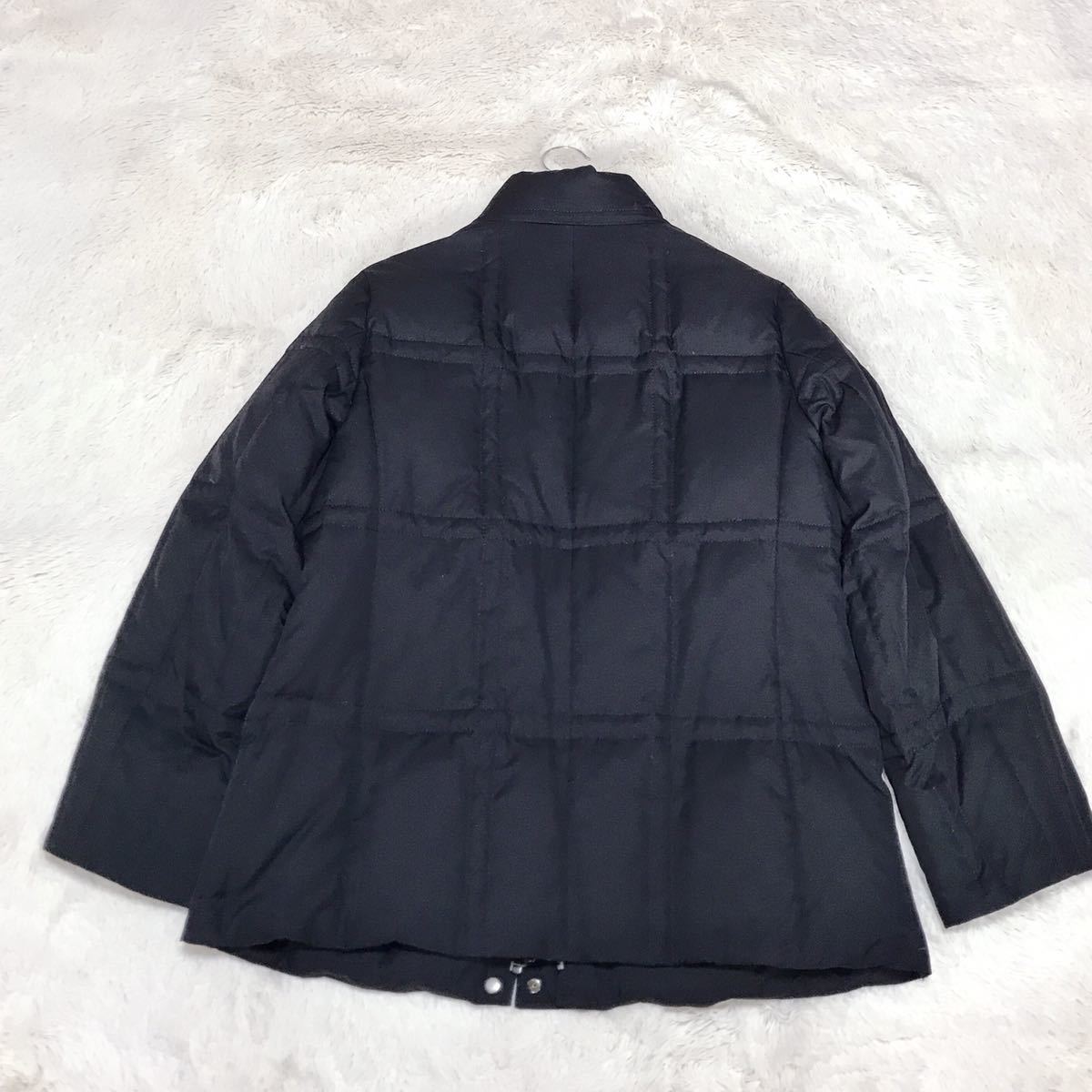  ultimate beautiful goods XL size BURBERRYnoba check down jacket blouson Burberry large size black black blouson 