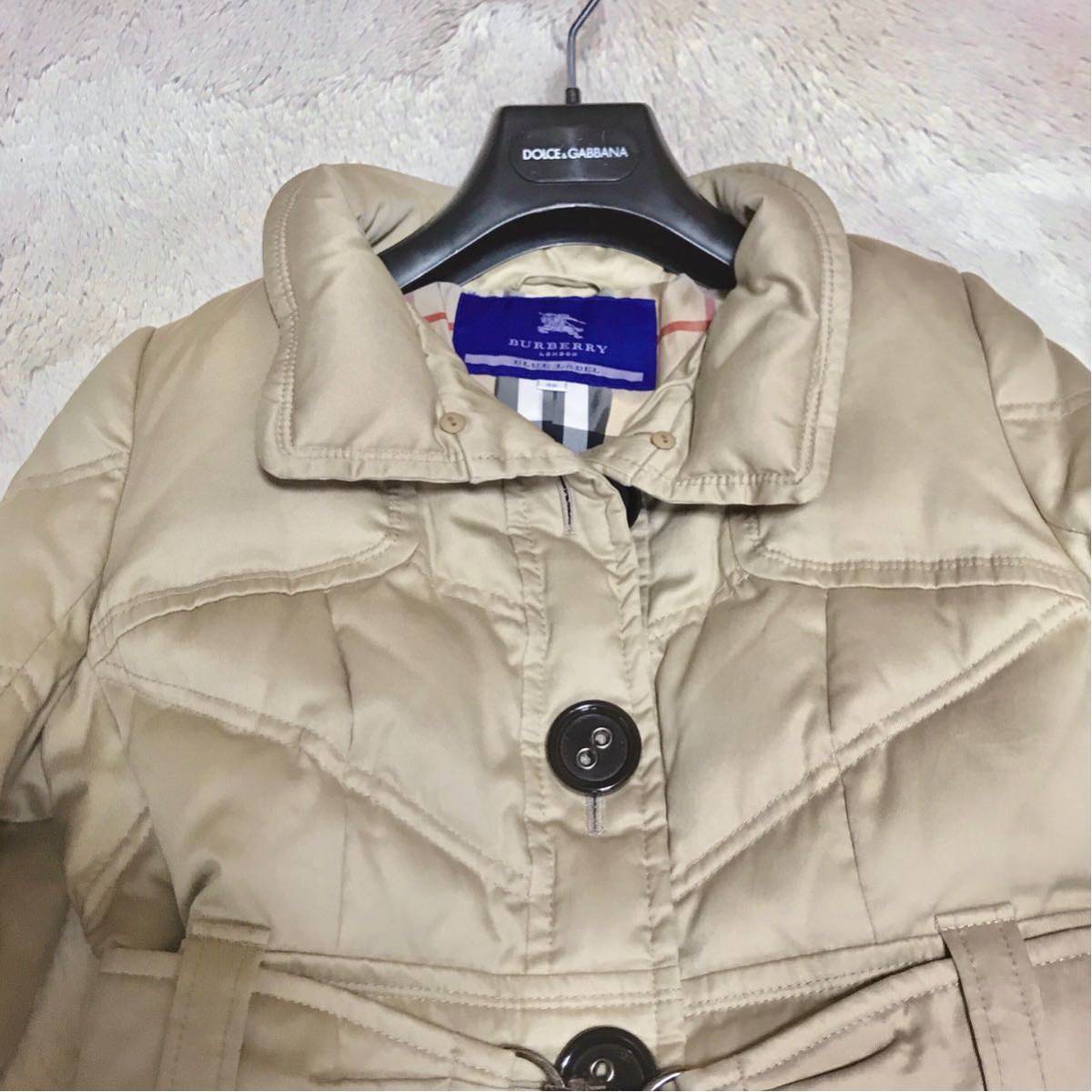 BURBERRY BLUE LABEL ダウンコート ダウン80% ノバチェック-
