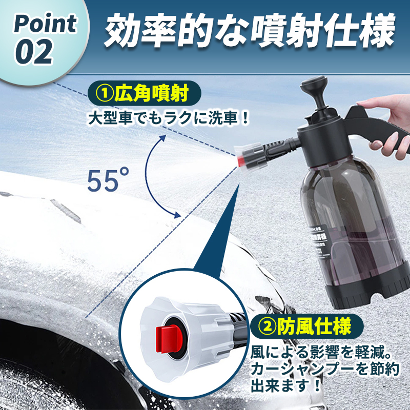 洗車 フォームガン ノズル 泡 洗車 高圧洗浄 発泡 洗車グッズ 蓄圧式 噴霧器 散水 洗浄 花を水遣り 庭 ガーデン シャンプー フォーム_画像4