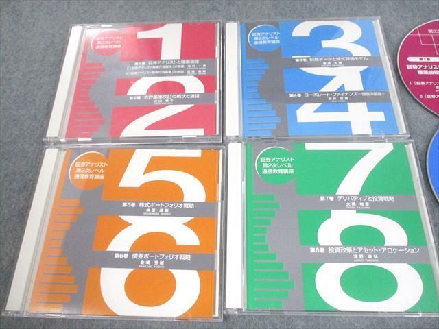 VF12-039 日本証券アナリスト協会 証券アナリスト第2次レベル通信教育講座 第1～8巻 CD8枚 43m4D_画像2