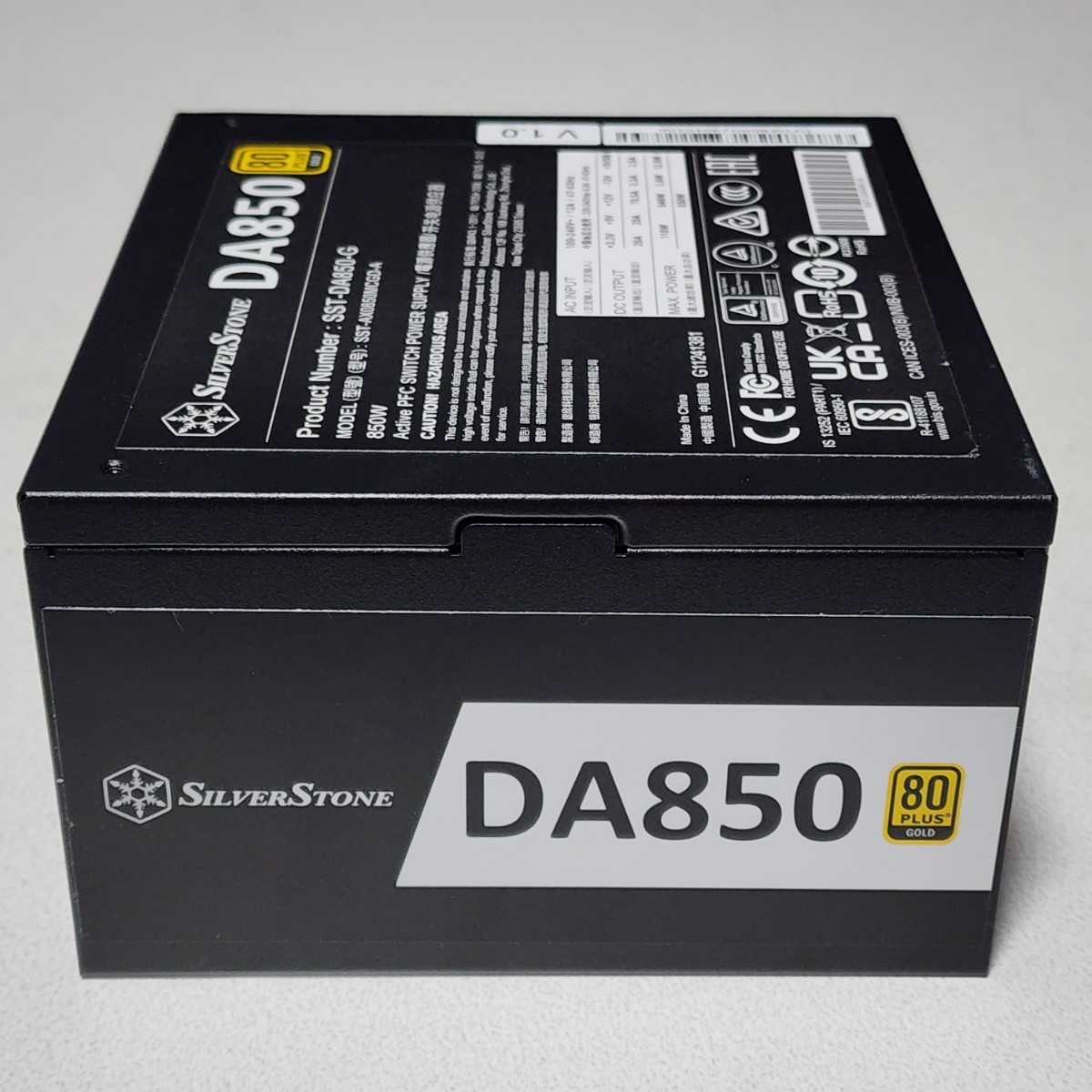 SilverStone DA850(SST-DA850-G) 850W 80PLUS GOLD認証 ATX電源