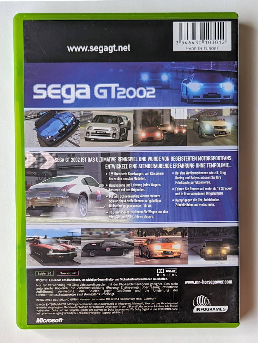 セガGT2002 SEGA GT 2002 EU版 ★ XBOX / XBOX 360
